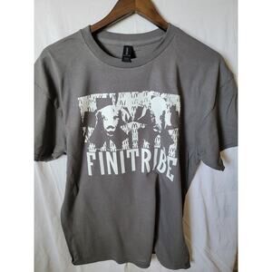Fini tribe  band   t shirt size  large ashphalt gray